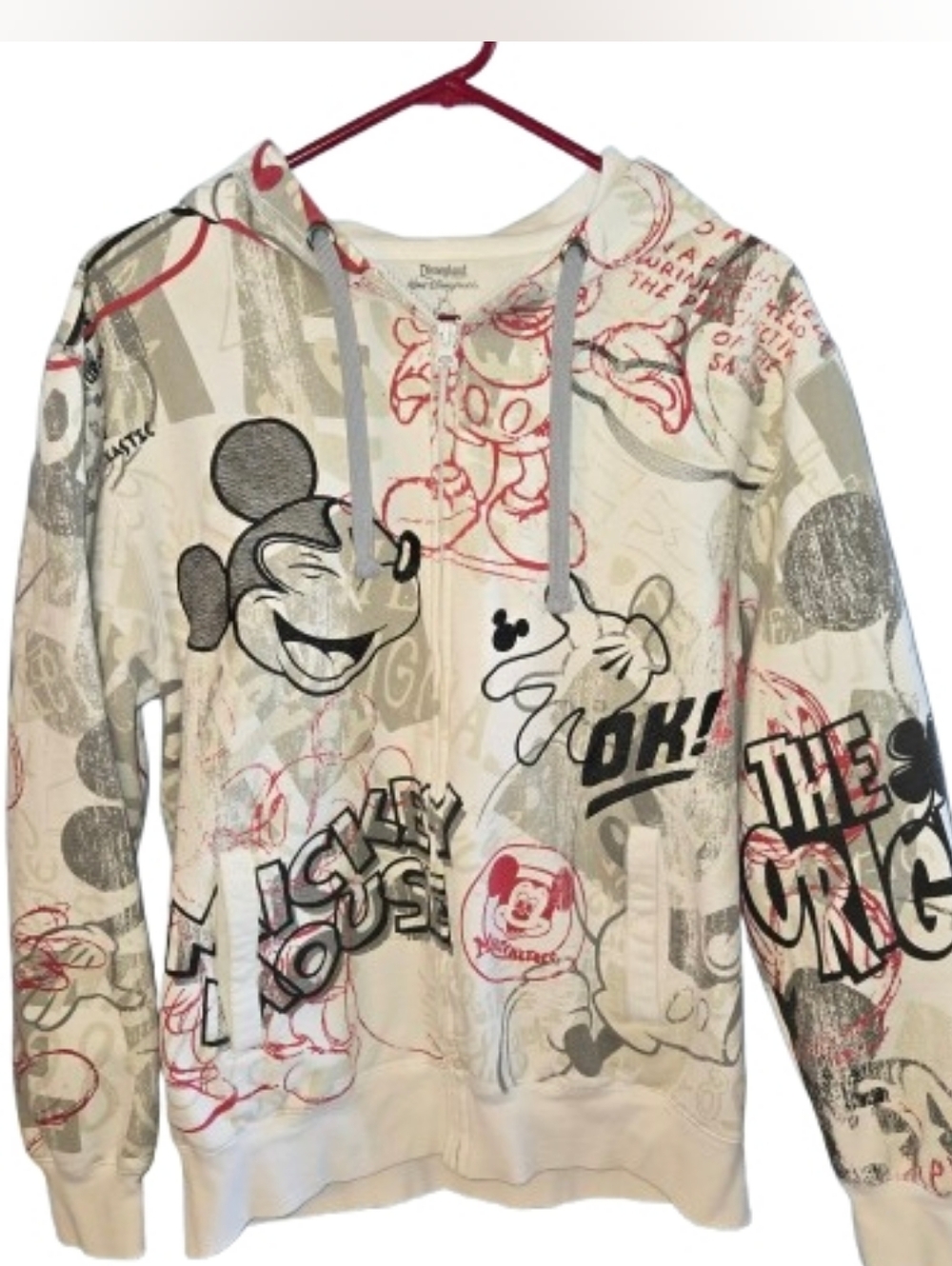 Disney Mickey Mouse Graffiti Zip Up Hoodie *unisex*